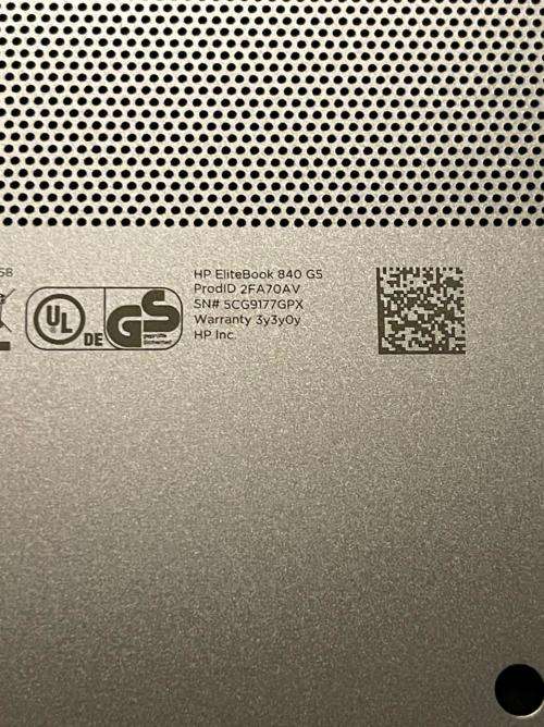 HP ELITEBBOK 840 G5 CORE i7 8TH GEN  V PRO 16GB RAM 256GB SSD