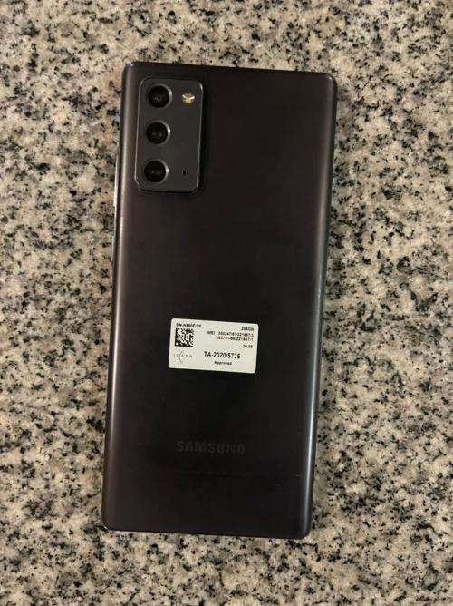 Samsung Galaxy Note 20 5G 256GB/8GB N9810 Dual Sim - Mystic Grey