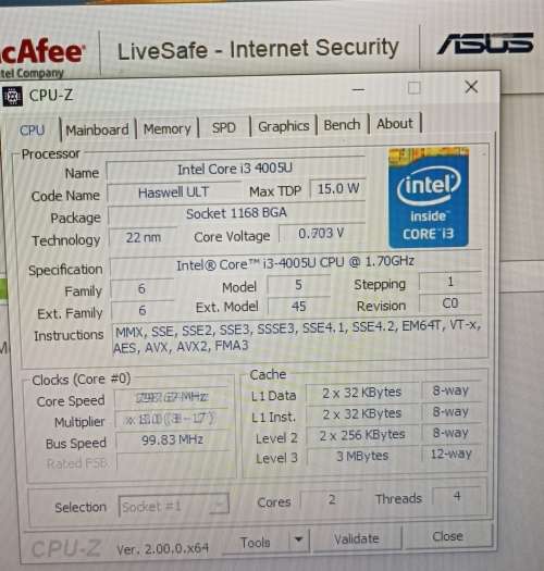 Asus X554L 15.6 Intel Core i3 4th Gen, 8GB RAM, 256 GB SSD
