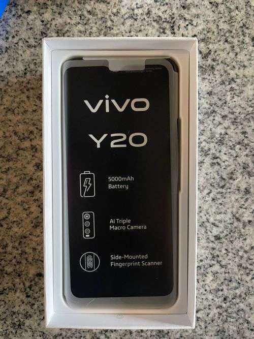 VIVO Y20 V2027 DUAL SIM  OBSIDIAN BLACK NEW OPEN BOX