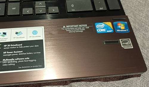 HP ProBook 4520s, 15.6` 1366x768 screen, Intel i3-M330@2.13GHz, 6Gb RAM, 465Gb Toshiba HDD, Win 11