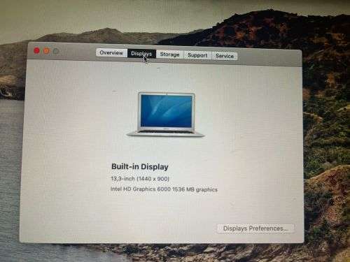 Apple MacBook Air 13` 2017 model, Intel i5@1.8GHz, 8Gb RAM, macOS Catalina