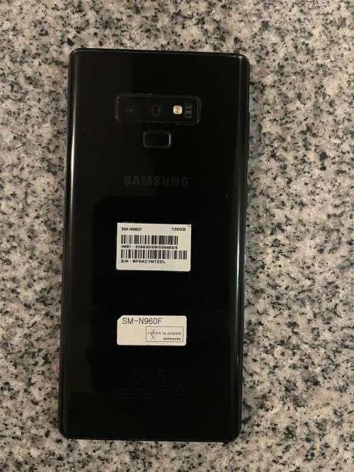 Samsung Note 9, 6GB RAM, 128Gb storage, single SIM with stylus pen