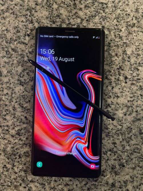 Samsung Note 9, 6GB RAM, 128Gb storage, single SIM with stylus pen