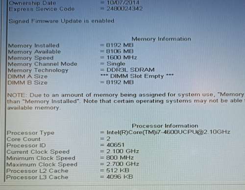 Dell Latitude 5440, 14`,  Intel i7-4600U@2.1GHz , 8GB RAM, 128GB SSD, Windows 11 Pro