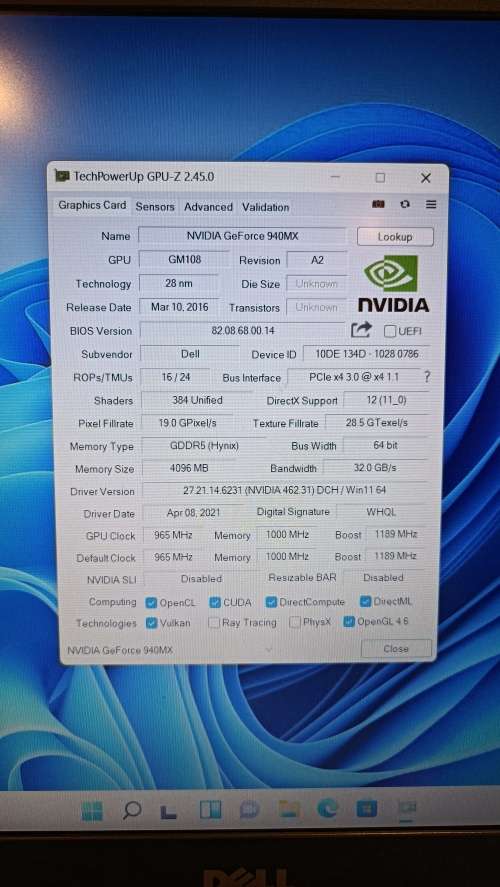 Dell Vostro 5568, Intel i7-7500U@2.7GHz, Nvidia 940MX 4GB GPU, 16GB RAM, 256GB SSD, 15.6` FHD LED