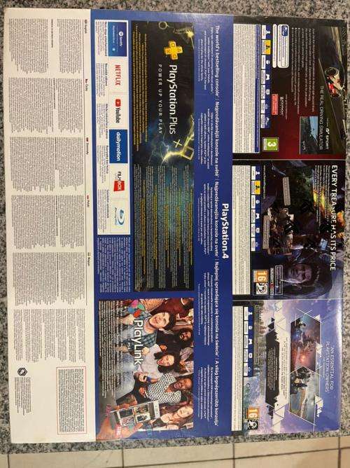 PLAYSTATION SLIM MINT CONDITION  500GB  WITH 2 GAMES and 1 CONTROLLER