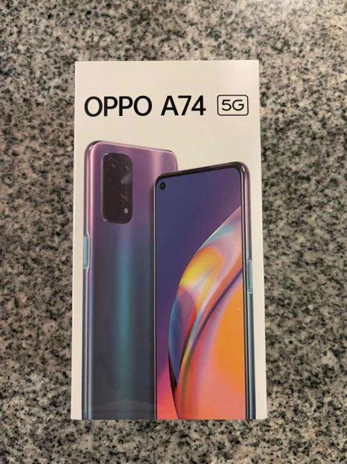OPPO  [  CPH2197 ] A74 5G 6GB RAM 128 GB MEMORY  FANTASTIC PURPLE SINGLE SIM NEW SEALED