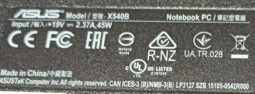 Mint condition Asus VivoBook X540BA, AMD A4-9125 Processor, Radeon R3 Graphics, 8GB RAM, 120GB SSD