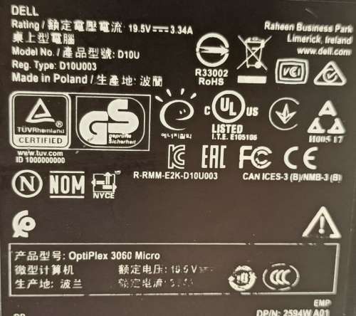 Spotless Fully loaded Dell OptiPlex 3060 i5-8400T,16GB RAM, 512GB NVMe, 1TB HDD, Wifi, Bluetooth