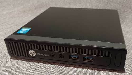 HP EliteDesk 800 G1 DM, Intel i5-4590T@2GHz, 8GB memory, 128GB SATA SSD, WiFi, Windows 11