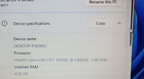 Lenovo IdeaPad 110-15IBR, Celeron N3060 @1.6GHz (turbo to 2.48GHz), 4GB Memory, 128GB SSD, 15.6` LED