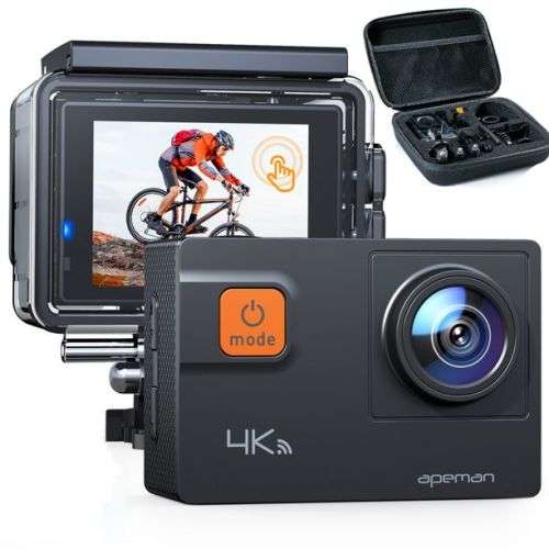 APEMAN 4K 20MP Waterproof Action Camera A80 Mint As New
