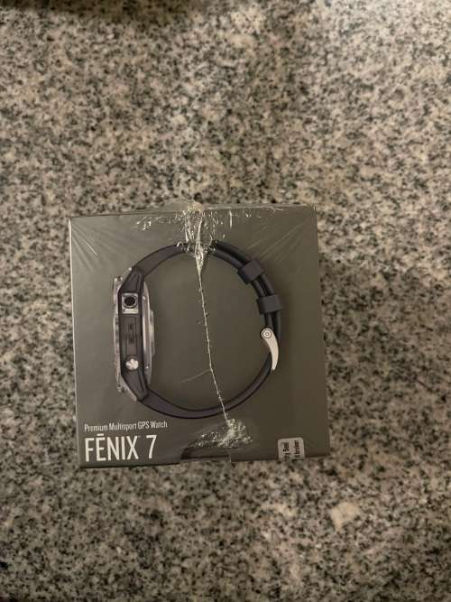 Garmin fenix 7 Premium  Multisport GPS Smartwatch - Silver with Graphite Band New Sealed