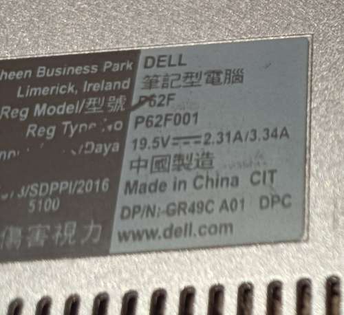 Dell Vostro 5568 Intel i5-7200U@2.5GHz,16Gb RAM, 240GB SSD, Windows 11