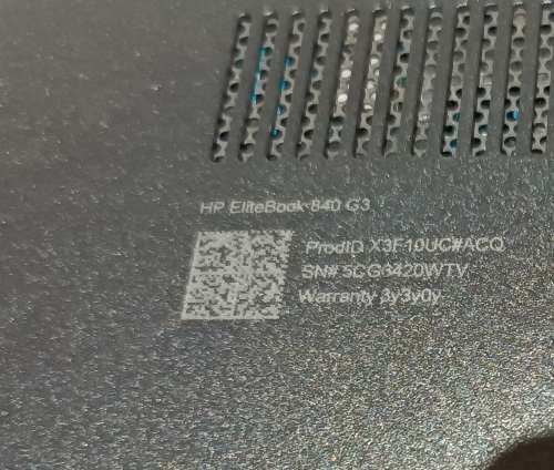 HP EliteBook 840 G3, Intel i5-6300U@2.4GHz, 8GB Memory, Samsung M.2 256GB SSD, Windows 11