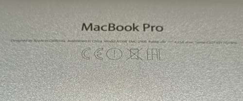 Apple MacBook Pro A1398 15-Inch Retina Display, Core i7@2.2GHz, 16GB Memory, 256GB SSD