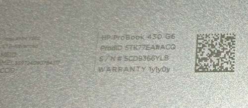 HP ProBook 430 G6, Intel i5-8265U 8th Gen processor@1.8GHz, 8GB RAM, 256GB M.2 SSD, Windows 11