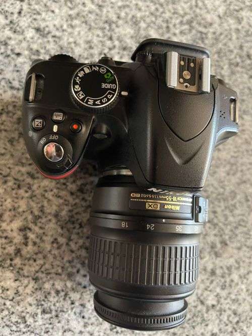 Nikon D3200 with 18-55mm f/3.5-5.6 Auto Focus-S DX VR NIKKOR Zoom Lens and Extra Batt Mint Condition
