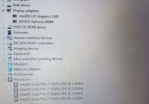 Dell Inspiron 15 3543 Intel i7-5500U@2.4GHz, GeForce 840M 2GB GPU, 8GB RAM, 1TB HDD, Windows 10