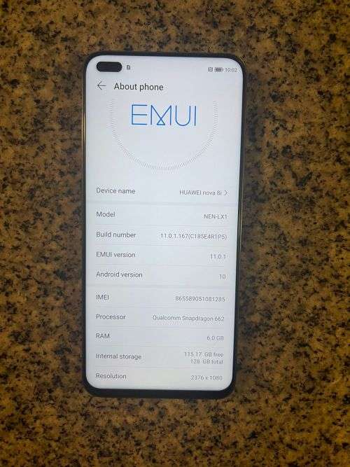 HUAWEI NOVA 8I SINGLE SIM MINT CONDITION 6GB RAM 128 GB