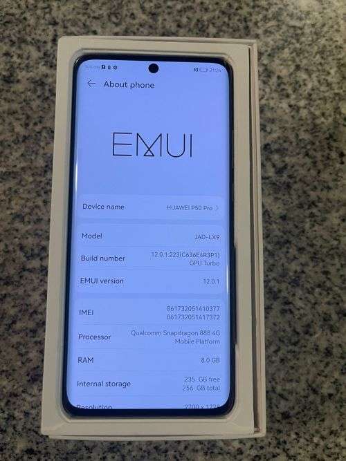 Huawei P50 Pro (Dual Sim) 256GB Mint Condition