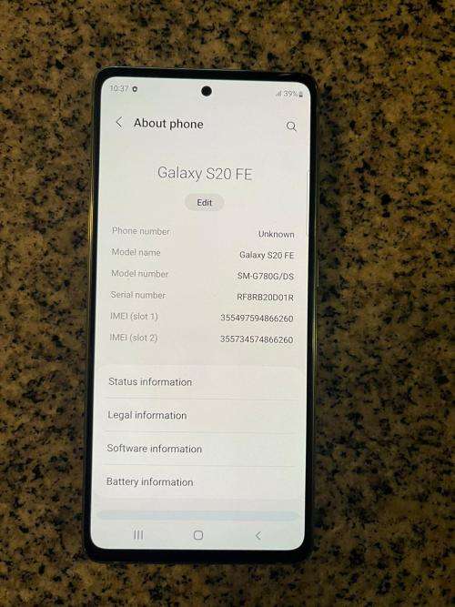 SAMSUNG GALAXY S20 FE  - 128GB - DUAL SIM MINT CONDITION