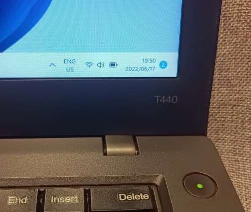 Lenovo ThinkPad T440 Ultrabook, 14`, Intel i5-4300U@2.49GHz, 8GB Memory, 500GB HDD, Windows 11 Pro