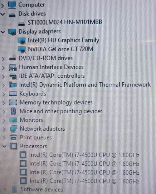 Asus X550LC Intel i7-5400U@1.8GHz, Nvidia Geforce 720M 2GB VRAM, 8GB memory, 1TB HDD, Windows 11