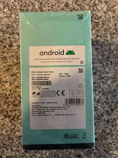 Oppo Reno7 Z 5G Dual Sim 128GB and earbuds combo - Rainboz Spectrum New Sealed