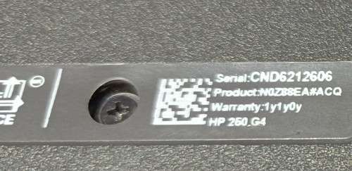 HP 250 G4, 15.6` Display, Intel i3-5005U@2GHz, 8GB Memory, 250GB Crucial SSD, Windows 11 Pro