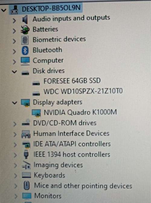 HP EliteBook WorkStation 8570w, Nvidia Quadro K1000M, Intel i7-3630QM@2.4GHz, 16GB RAM, SSD+HDD