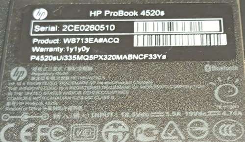 HP ProBook 4520s, 15.6` display,  Intel i3-M350@2.27GHz, 3GB Memory, 300GB HDD, Windows 11Pro