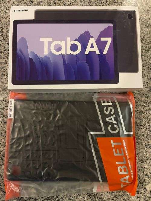Samsung Galaxy Tab A7 (T505) 10.4` 32GB LTE Tablet New Open Box With Tablet  Case