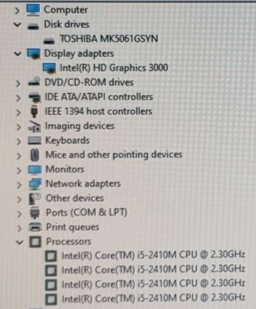 HP ProBook 6560b 15.6` display, Intel i5-2410M@2.3GHz, 8GB Memory, 500GB Hdd, Windows 11 Pro