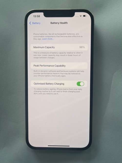 Apple iPhone 12 Pro Max  256GB,   96% batt health Cell C and FNB Sims  Only