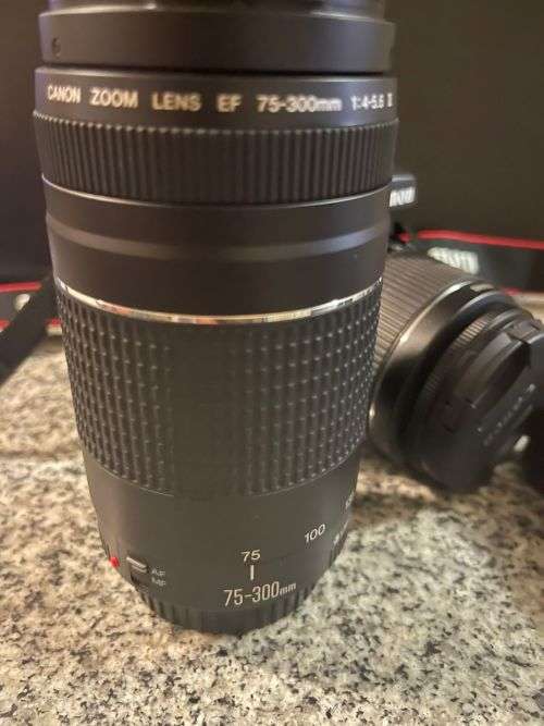 CANON EOS 4000D WITH 75-300MM and 18-55 2 LENSES MINT CONDITION