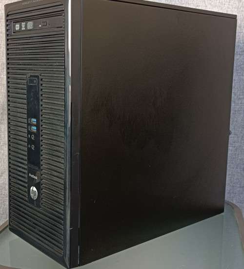 HP ProDesk 400 G2, Nvidia GT240 graphics, LG 23` IPS LED FHD monitor, HP keyboard, MS Mouse, Win11