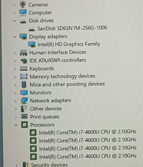 HP EliteBook Folio 1040 G1,14` FHD LED Display, Intel i7-4600U@2.7GHz, 8GB RAM, 256GB M.2 SSD, Win11