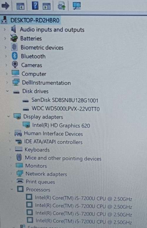 Dell Vostro 5468, 15` FHD display, 7th Gen i5-7200U@2.7GHz,16GB RAM, 128GB M.2 SSD, 500GB HDD, Win11