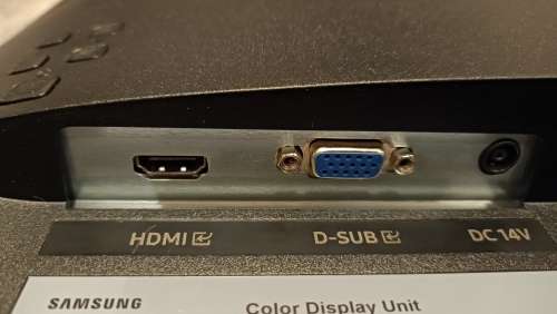 Samsung S24A310NHU 24` Full HD Flat Panel 60Hz refresh monitor, VGA and HDMI ports, 14V external PSU