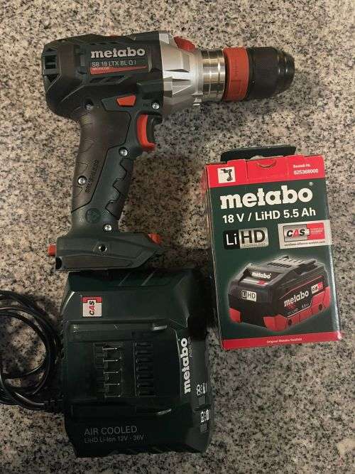 METABO | CORDLESS HAMMER DRILL 18V BRUSHLESS SET | SB 18 LTX BL Q1 NEW
