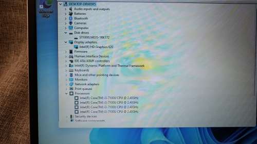 Asus VivoBook S X510UAR, Intel i3-7100U@2.4GHz, 8GB RAM, 1TB HDD, 15.6` HD 1366*768 display, Win 11