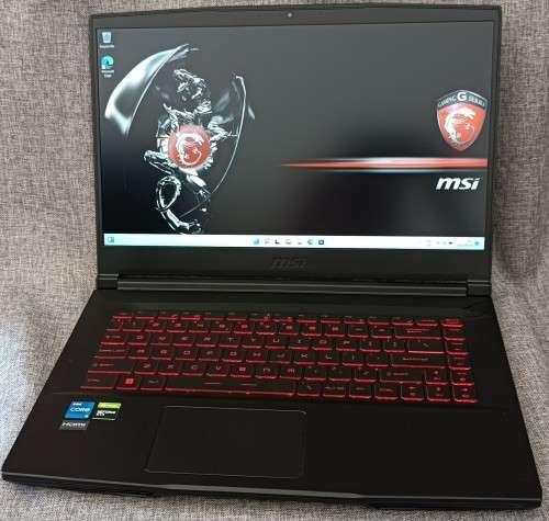 MSI GF63 Thin 11SC, Nvidia GTX 1650 4GB GPU, 11th Gen Intel i5-11400H@2.7GHz, 32GB RAM, 512GB M.2