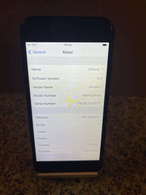 I PHONE 7 128GB 72% BATT HEALTH NO FINGERPRINT SENSOR