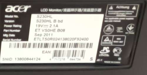 Dell OptiPlex 3050 Bundle, Intel i5-7500@3.4GHz, 8GB RAM. 500GB HDD, Acer S230HL monitor etc