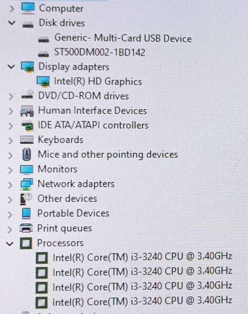 HP Pro3500 Series, Intel i3-3240@3.4GHz, 8GB RAM, 500GB HDD, Windows 11 Professional