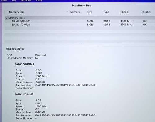 Apple MacBook Pro Retina 15` Mid 2015 A1398, 16GB RAM, Intel i7@2.2GHz, 250GB SSD, MacOS Monterey