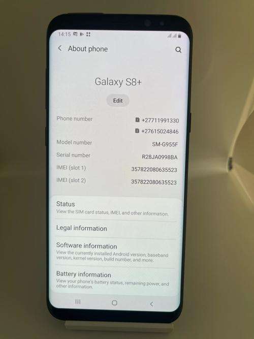 SAMSUNG 8+ DUAL SIM