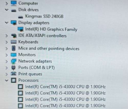 Lenovo T440, Intel i5-4300U@2.49GHz, 8Gb RAM, 240GB SSD, 14` HD 1600x900 LED Display, Windows 11 Pro